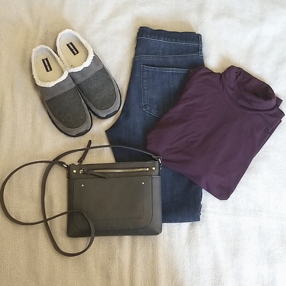 *SOLD* Eileen Fisher turtleneck eggplant